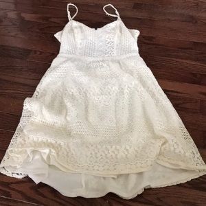 Lace white dress